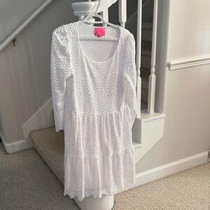 Lilly Pulitzer White Lace Wedding Dress